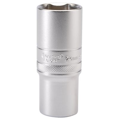 Draper Expert 16655 6 Point Metric Deep Socket 1/2in Sq. Dr. 24Mm each