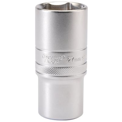 Draper Expert 16657 6 Point Metric Deep Socket 1/2in Sq. Dr. 27Mm each
