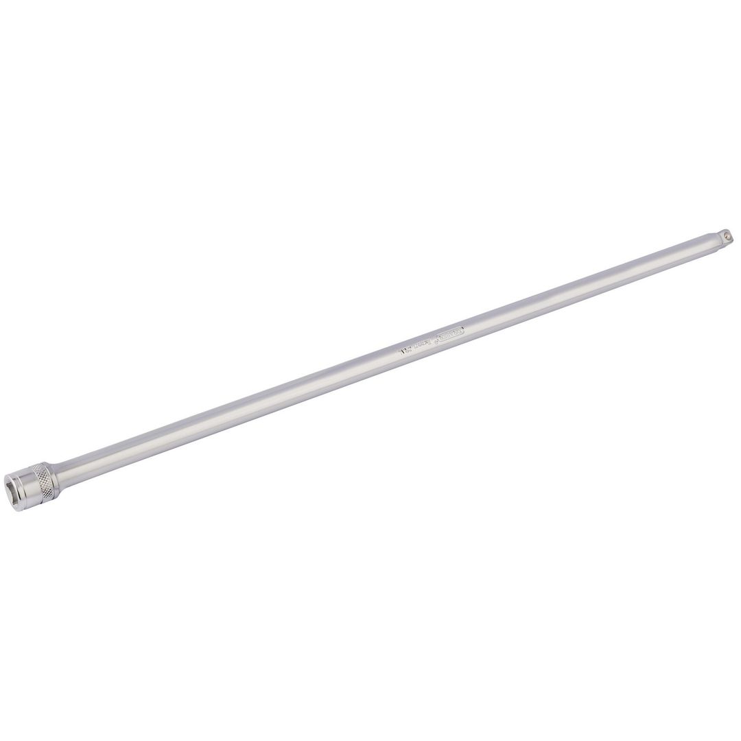 Draper Expert 16748 Satin Chrome Wobble Extension Bar 3/8in Sq. Dr. 450Mm each - Image 1