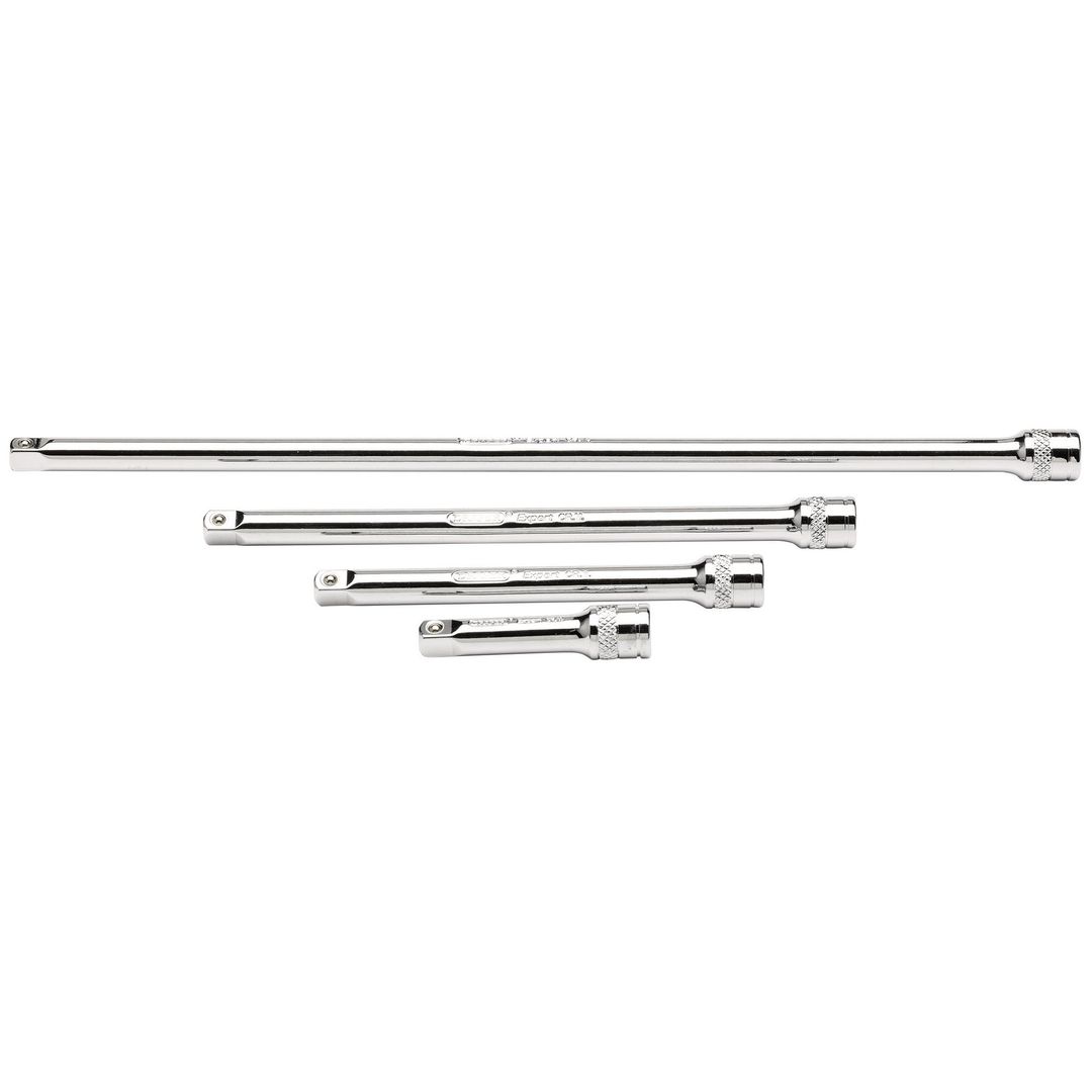 Draper Expert 16765 Extension Bar Set 1/4in Sq. Dr. Polished Chrome (4 Piece) per set - Image 1