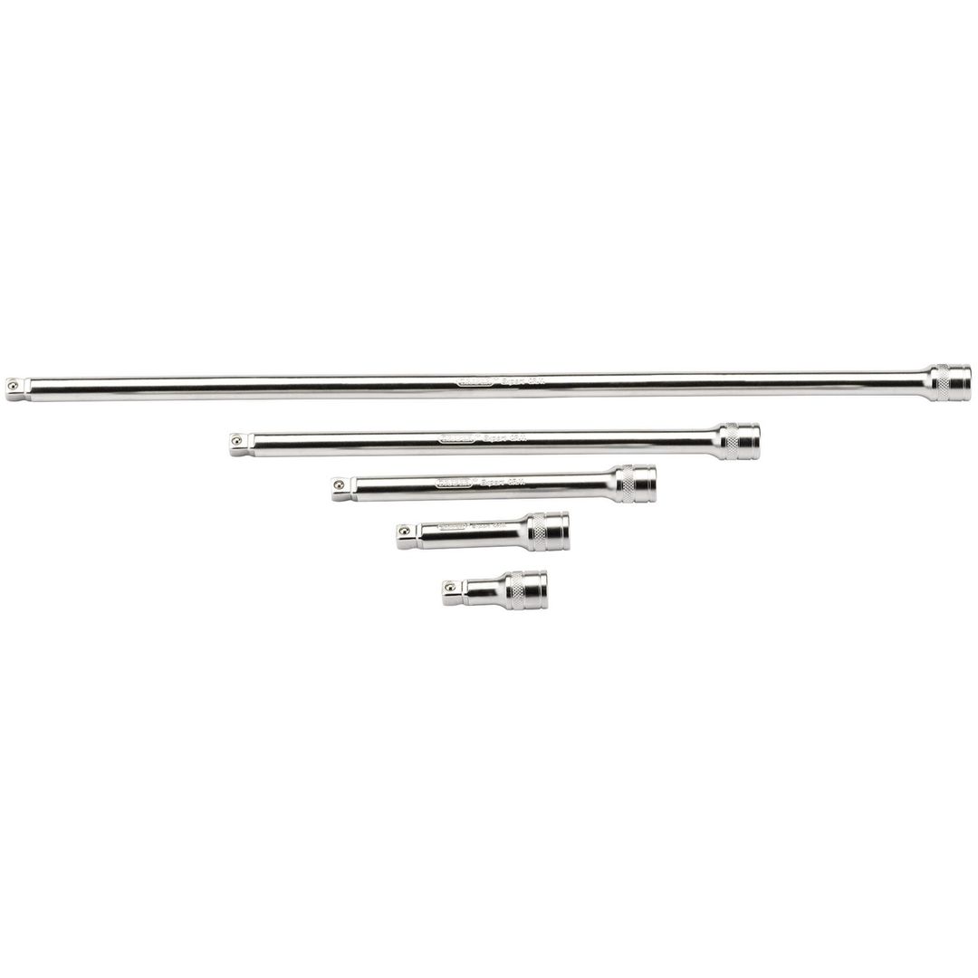 Draper Expert 16768 Wobble Extension Bar Set 3/8in Sq. Dr. Micro Satin Chrome (5 Piece) per set - Image 1