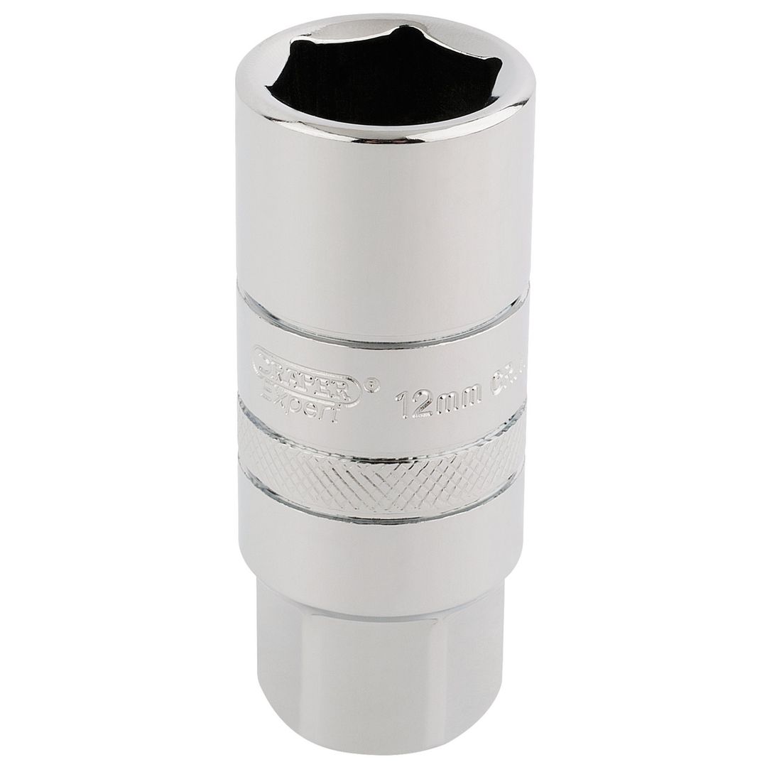 Draper Expert 16773 12Mm Thread 6 Point Spark Plug Socket 3/8in Sq. Dr. 18Mm each - Image 1