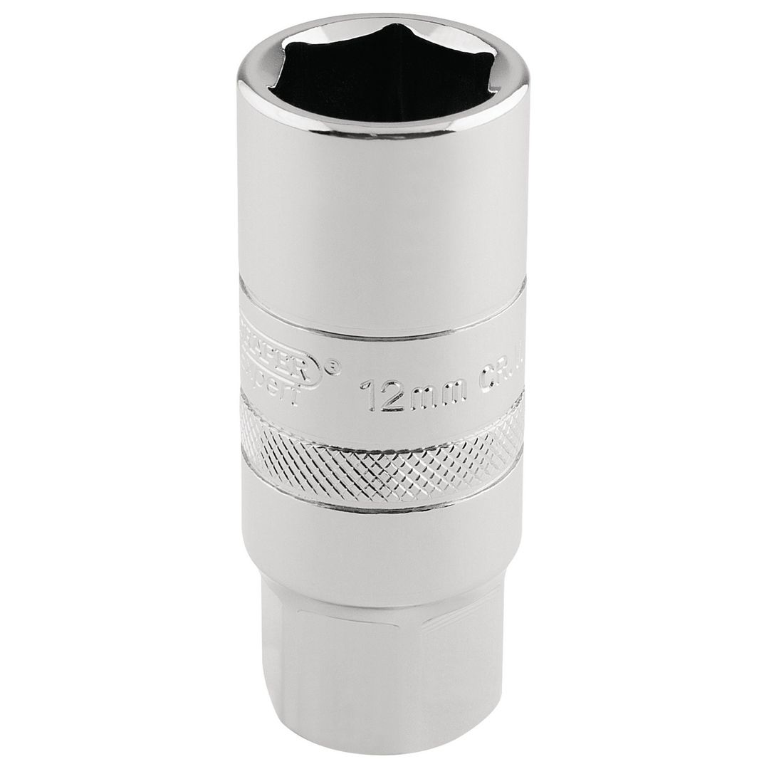 Draper Expert 16779 12Mm Thread 6 Point Spark Plug Socket 1/2in Sq. Dr. 18Mm each - Image 1