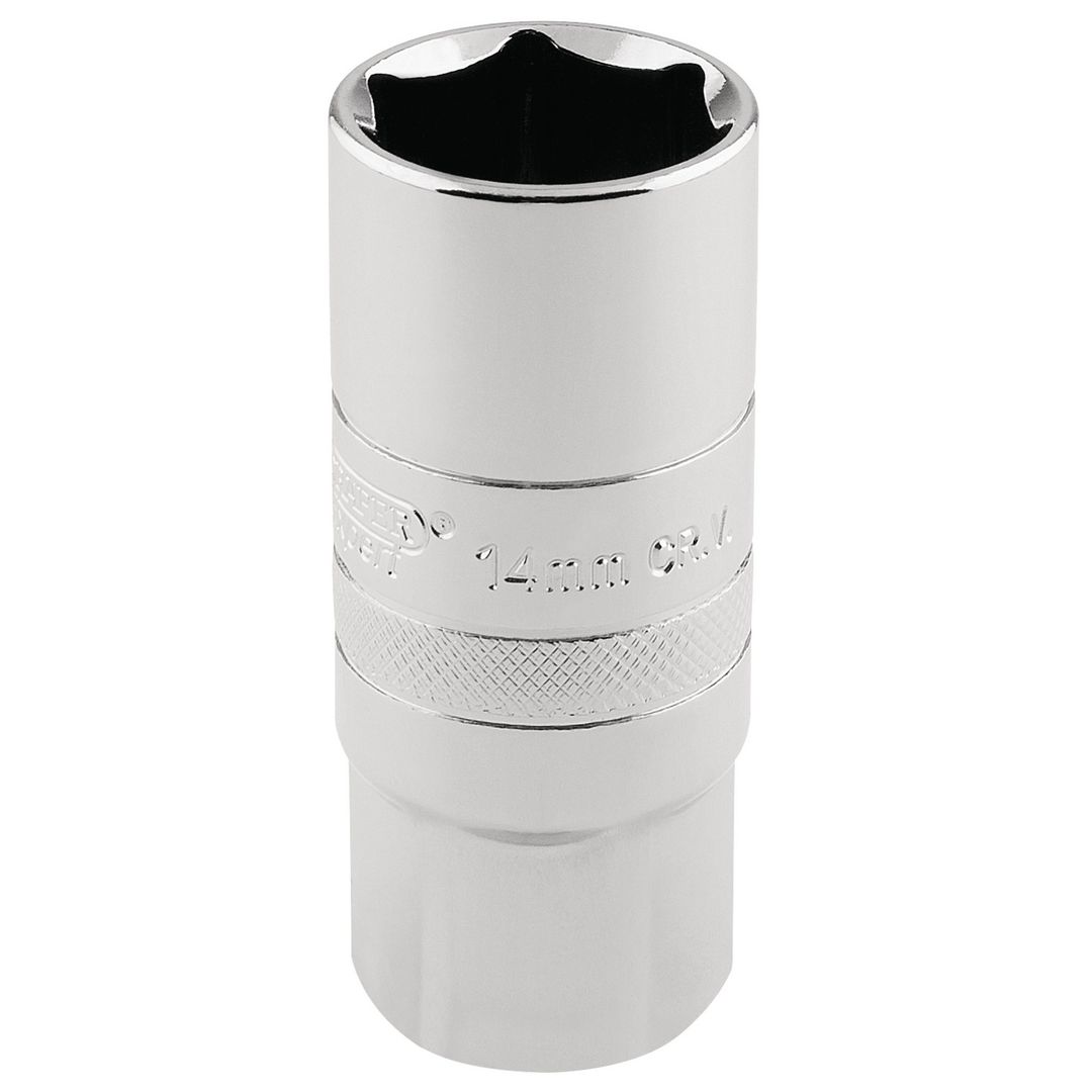 Draper Expert 16780 14Mm Thread 6 Point Spark Plug Socket 1/2in Sq. Dr. 21Mm each - Image 1