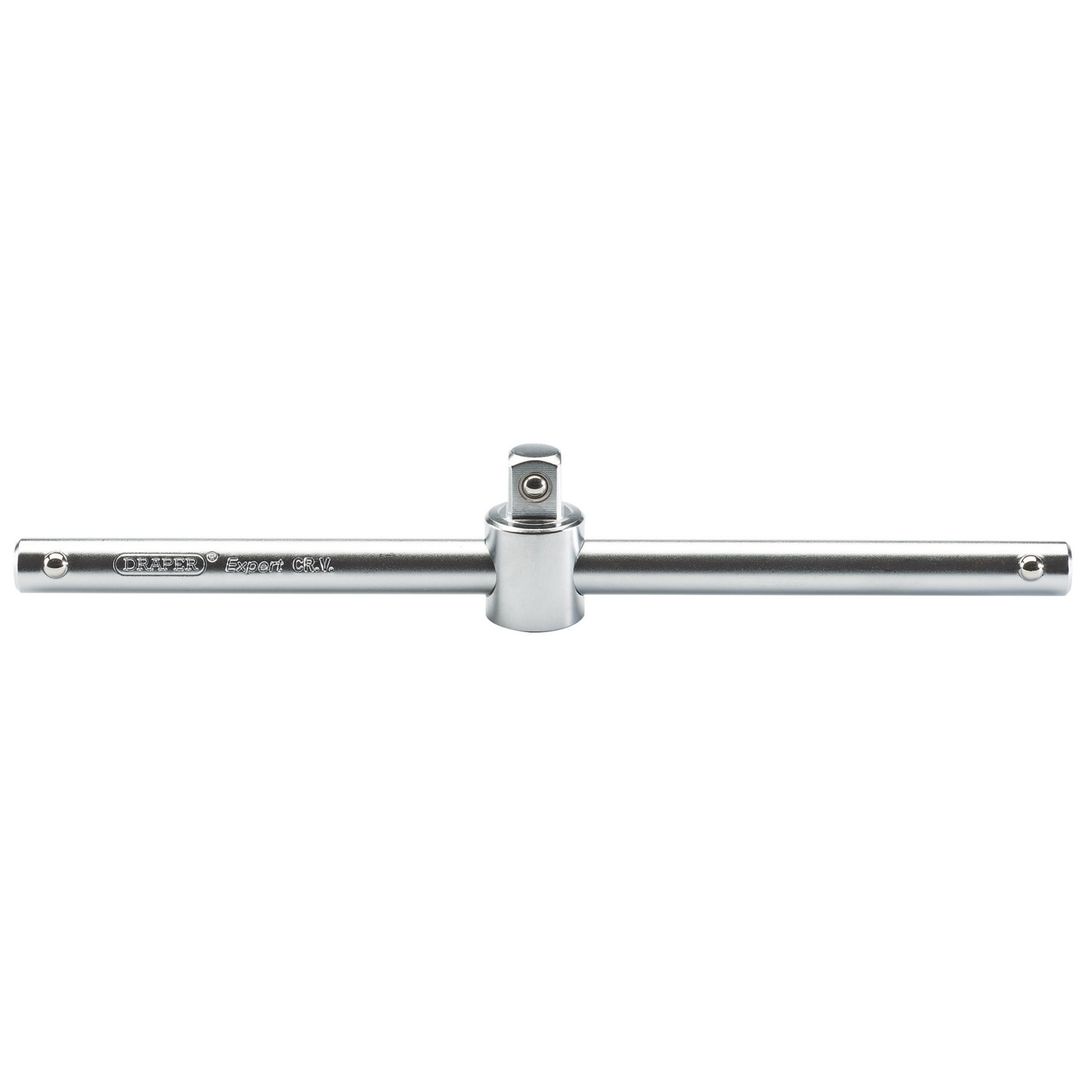 Draper Expert 16790 Satin Chrome Sliding T Bar 1/2in Sq. Dr. each - Image 1