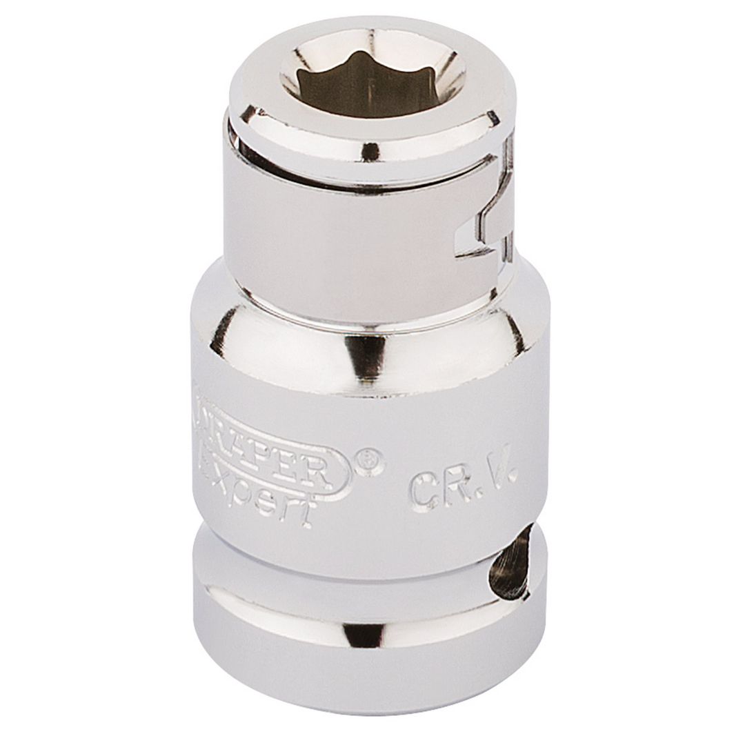 Draper Expert 16810 Screwdriver Bit Holding Socket 1/2in Sq. Dr. X 5/16in Hexagon each - Image 1