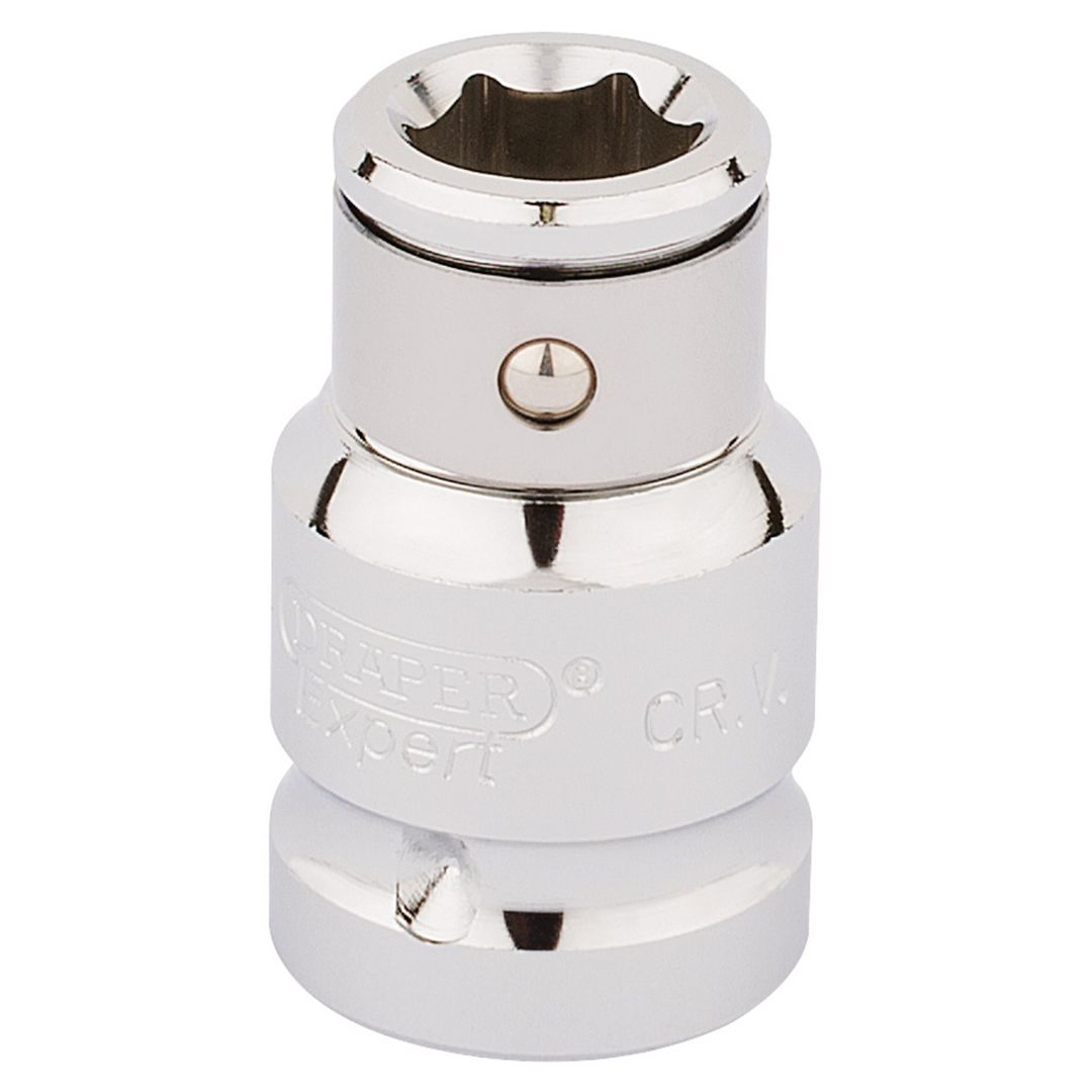 Draper Expert 16811 Screwdriver Bit Holding Socket 1/2in Sq. Dr. X 10Mm Hexagon each - Image 1
