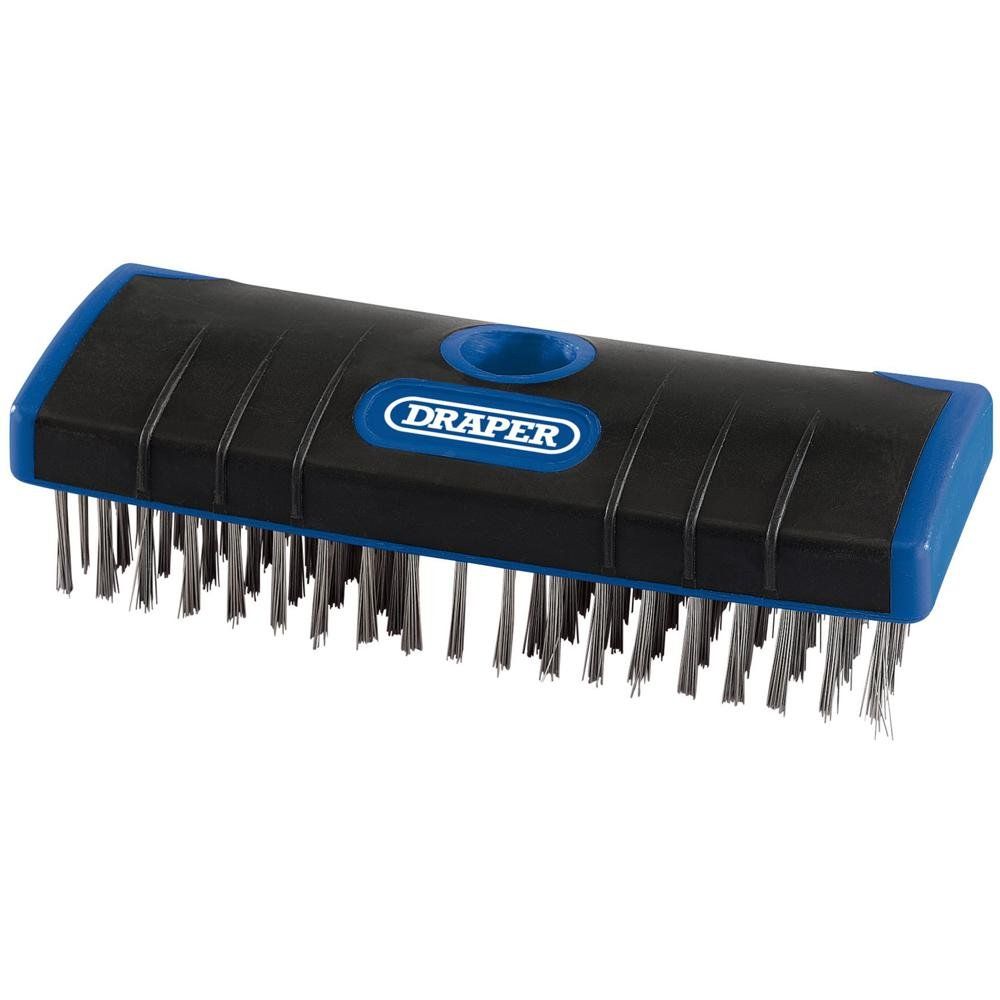Draper 17189 Stainless Steel Bristle Scrub Brush 180Mm each - Image 1