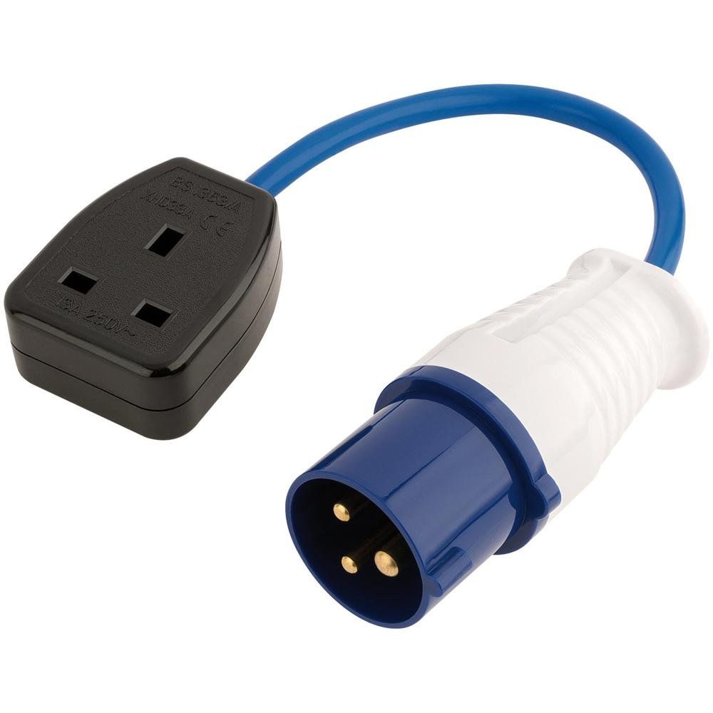 Draper 17573 230V Adaptor Lead With 16A Plug To 13A Socket each - Image 1