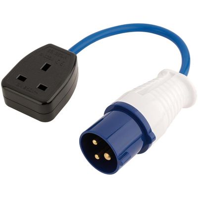 Draper 17573 230V Adaptor Lead With 16A Plug To 13A Socket each
