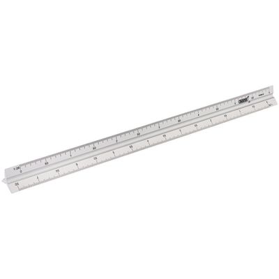 Draper 17686 Aluminium Triangle Scale Rule 300Mm each