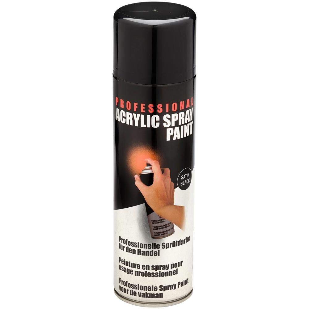Draper 18013 Satin Spray Paint 400Ml Black each - Image 1
