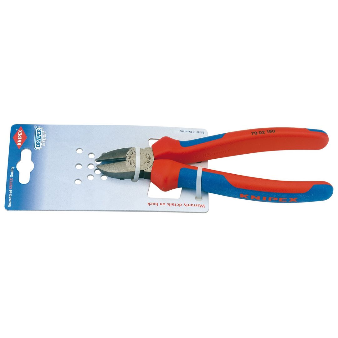 Knipex 18442 70 02 180 Diagonal Side Cutter 180Mm each - Image 1