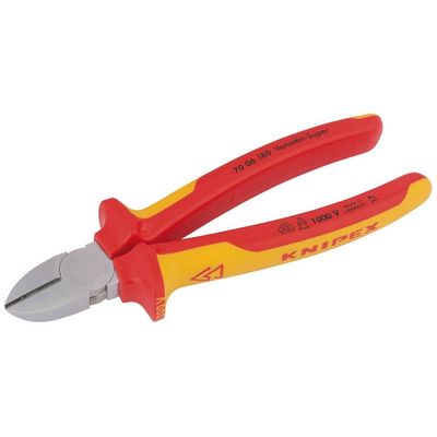 Knipex 70 06 180SB Diagonal Side Cutter, 180mm - Thumbnail 2