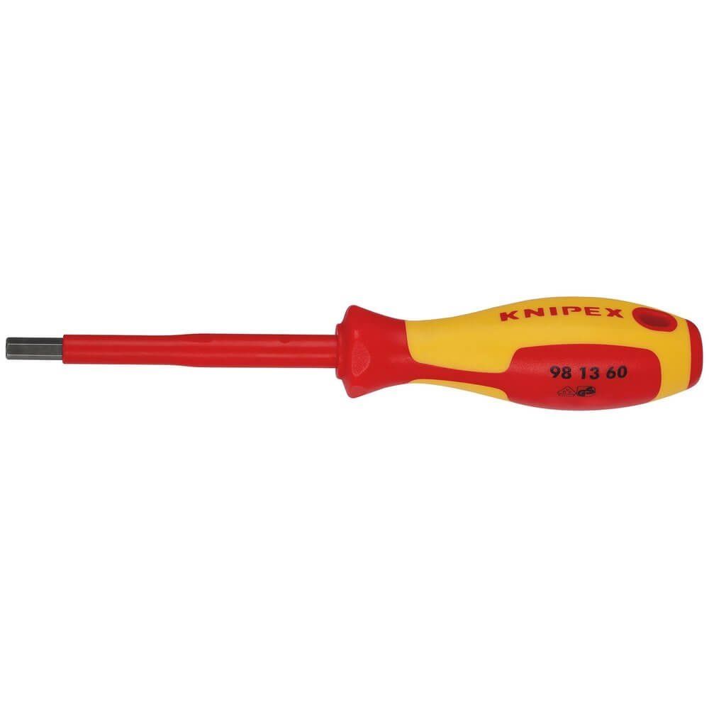 Knipex Knipex 98 13 60 VDE Insulated Hexagon Screwdriver 6.0 x 75mm - Image 1