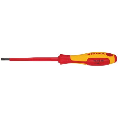 Knipex Knipex 98 20 40 VDE Insulated Slotted Screwdriver 4.0 x 100mm