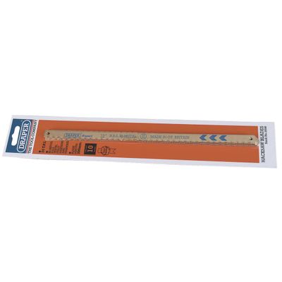 Draper Expert 19348 Bi-Metal Hacksaw Blades 300Mm 24Tpi (Pack Of 10) per card