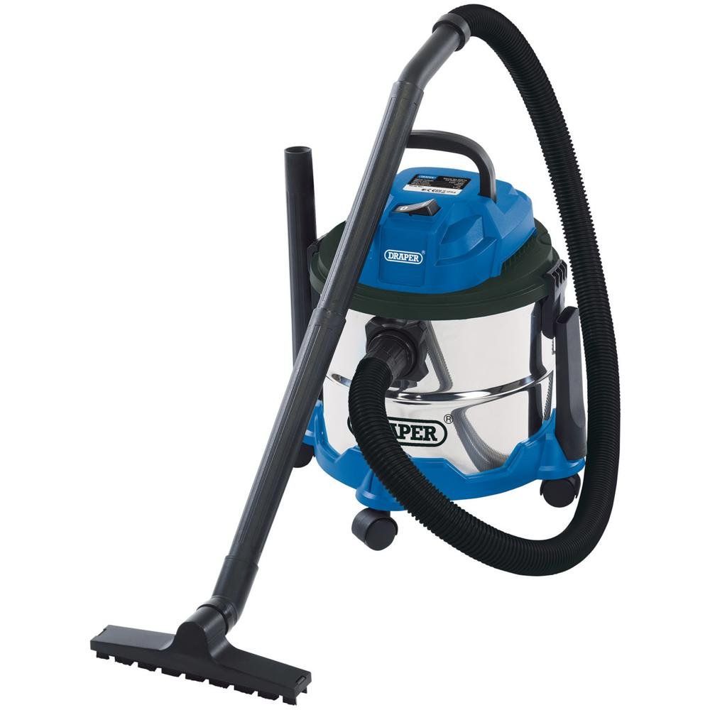 Draper 20514 Wet And Dry Vacuum Cleaner With Stainless Steel Tank 15L 1250W each - Image 1