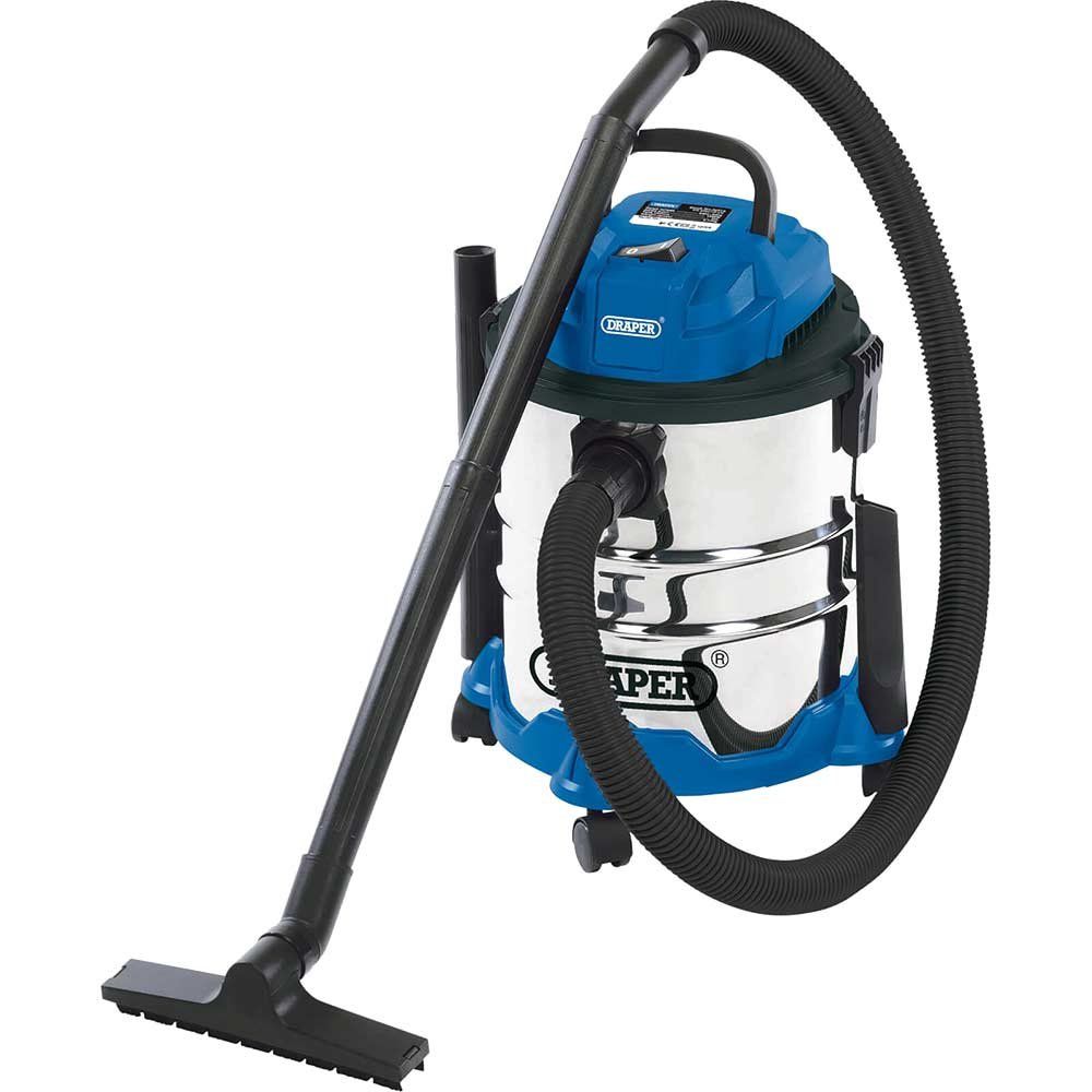 Draper 20515 Wet And Dry Vacuum Cleaner With Stainless Steel Tank 20L 1250W each - Image 1
