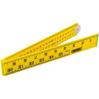 Draper 20700 Plastic Folding Rule 1M each
