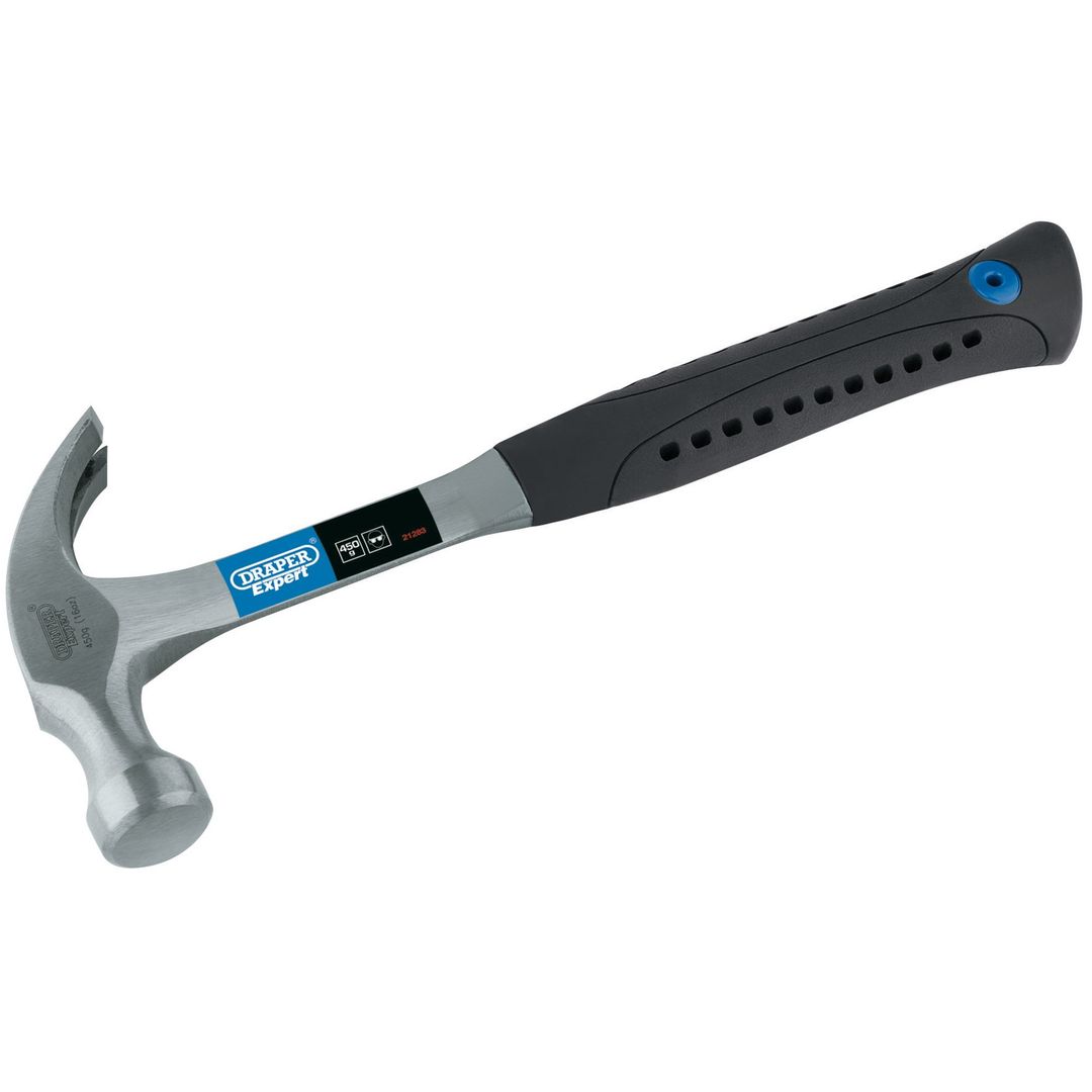 Draper Expert 21283 Solid Forged Claw Hammer 450G 16Oz each - Image 1