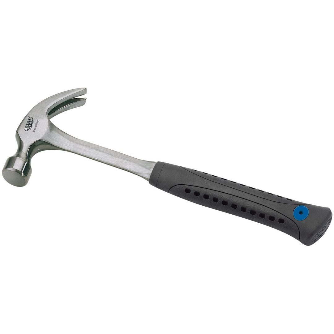 Draper Expert 21284 Solid Forged Soft Grip Claw Hammer 560G/20Oz each - Image 1