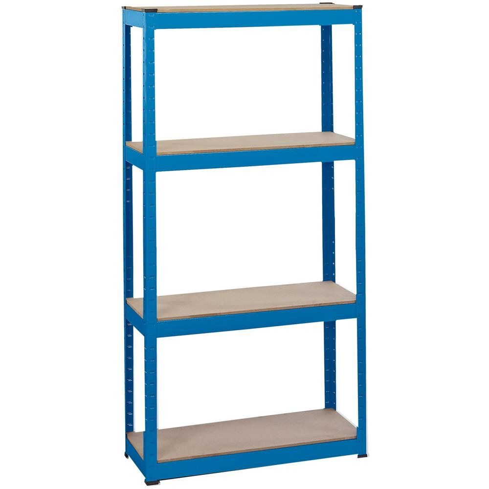 Draper 21658 Steel Shelving Unit 4 Shelves L760 X W300 X H1520Mm each - Image 1