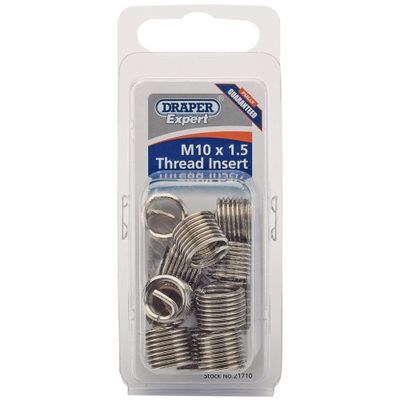 Draper Expert 21710 Metric Thread Insert Refill M10 X 1.5 (Pack Of 12) per pack