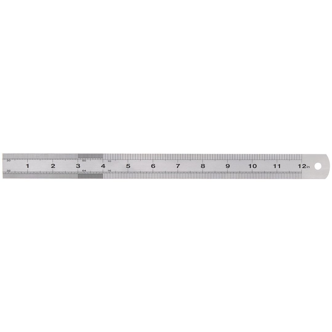 Draper Expert 22671 300Mm Stainless Steel Rule 12in each - Image 1