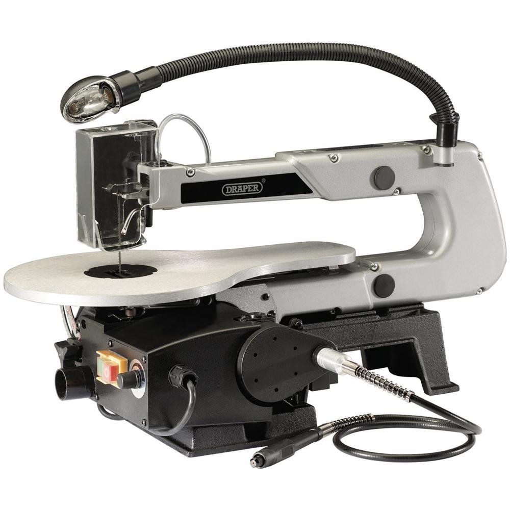 Draper 22791 Variable Speed Scroll Saw With Flexible Drive Shaft And Worklight 405Mm 90W each - Image 1