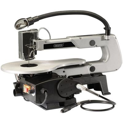 Draper 22791 Variable Speed Scroll Saw With Flexible Drive Shaft And Worklight 405Mm 90W each