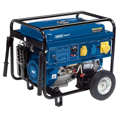 Draper Expert 23987 Petrol Generator With Wheels 5000W each 1