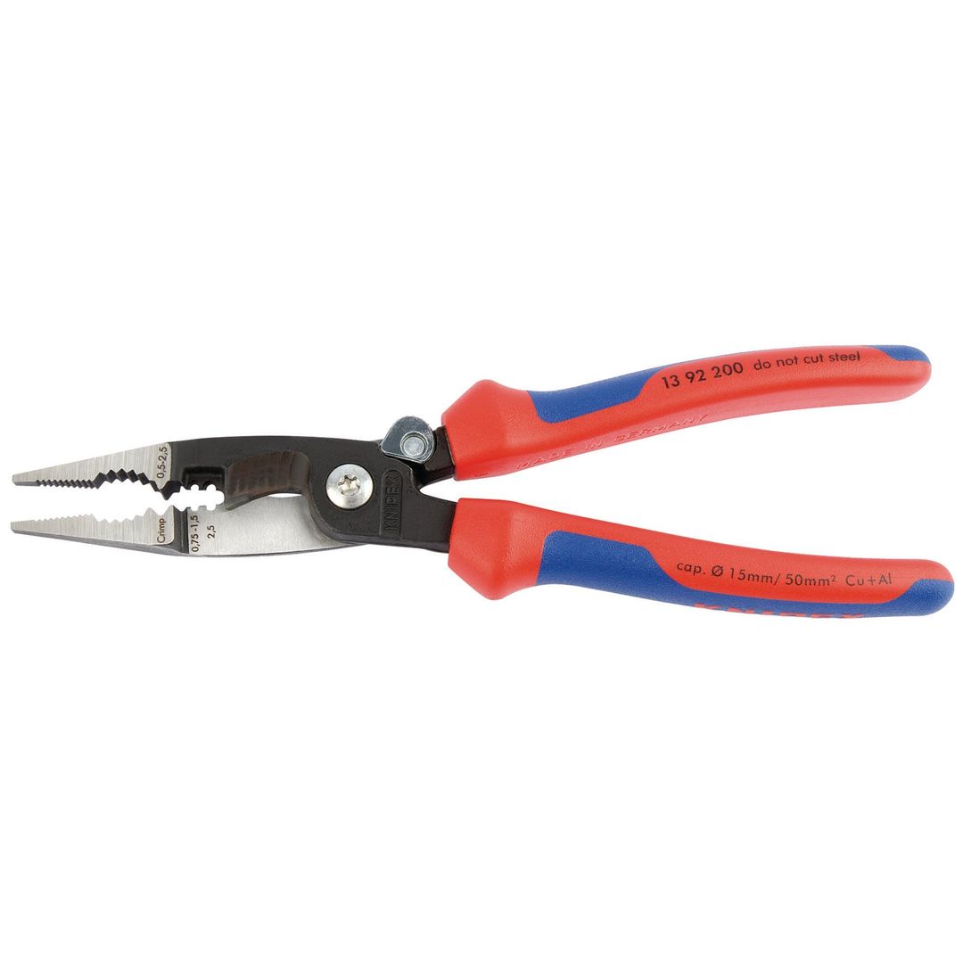 Knipex 24376 13 92 200Sb Electricians Universal Installation Pliers each - Image 1
