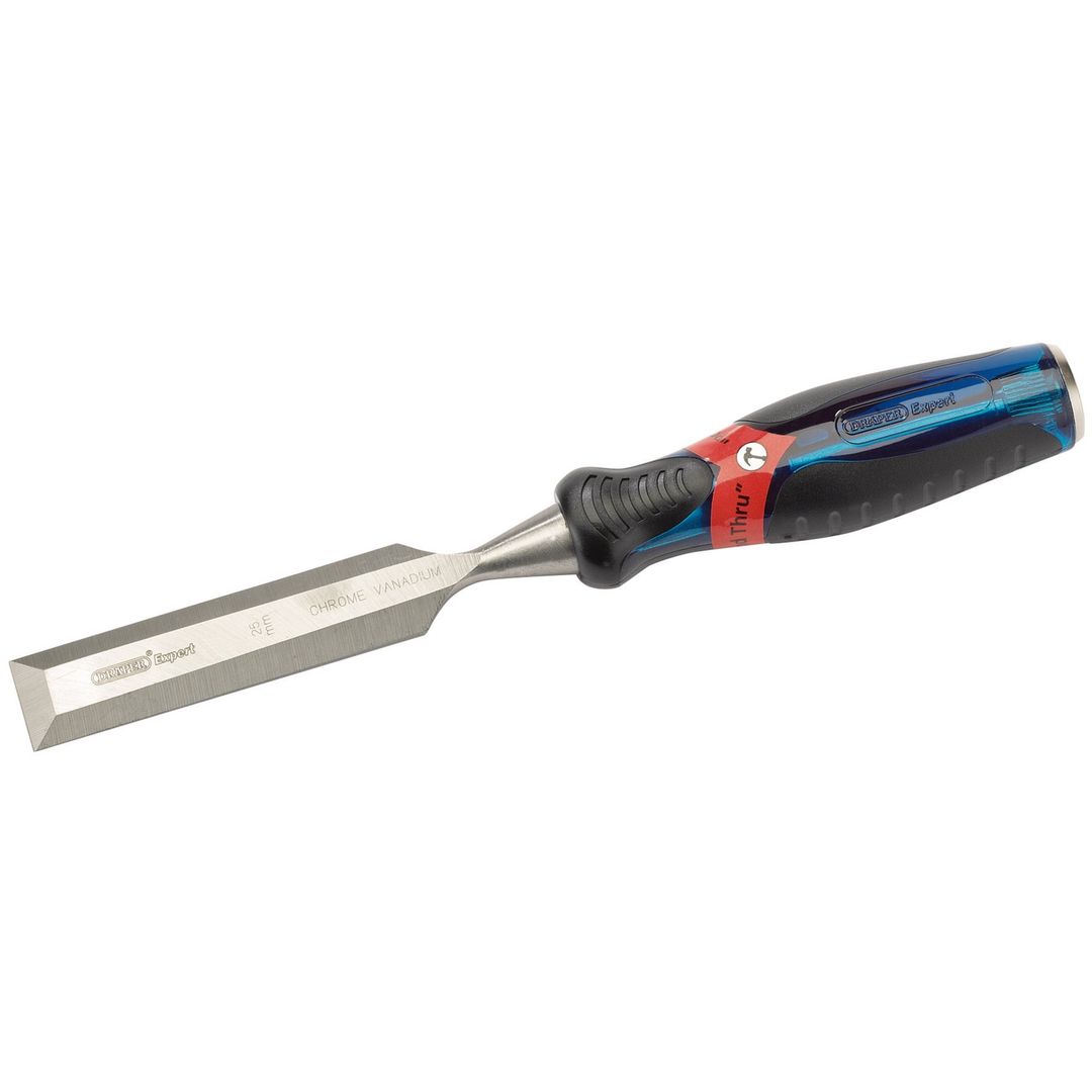 Draper Expert 24408 Soft Grip Pound Thru Bevel Edge Wood Chisel 25 X 140Mm each - Image 1