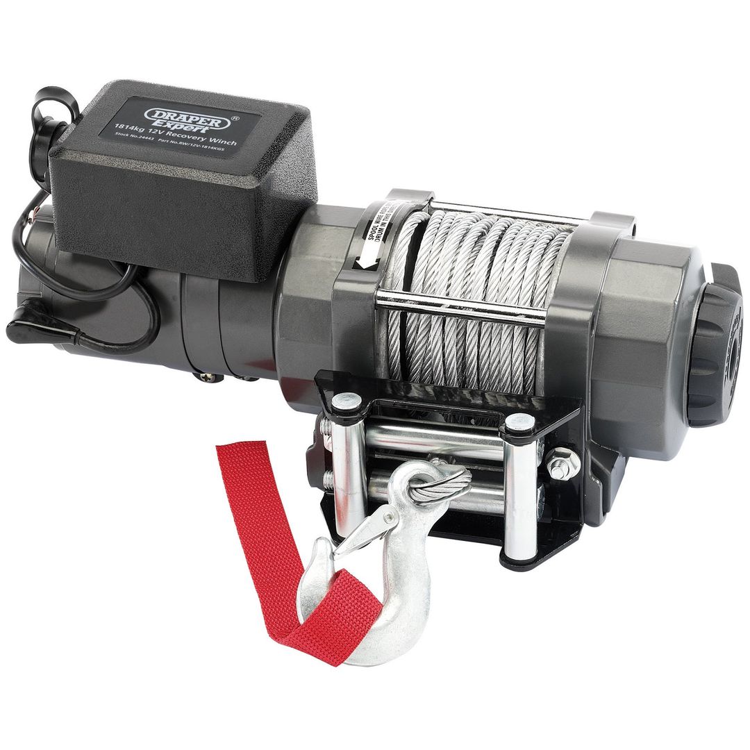 Draper Expert 12V Recovery Winch, 1814kg - Image 1