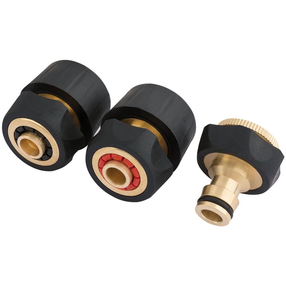 Draper 24529 Brass And Rubber Hose Connector Set (3 Piece) per set - Image 1