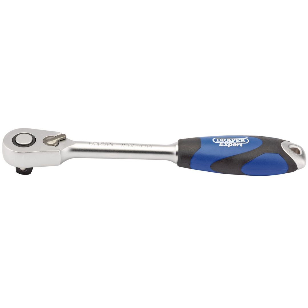Draper Expert 26516 60 Tooth Micro Head Reversible Soft Grip Ratchet 1/2in Sq. Dr. each - Image 1