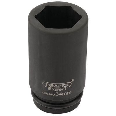 Draper Expert 27142 Hi-Torq® 6 Point Deep Impact Socket 3/4in Sq. Dr. 34Mm each