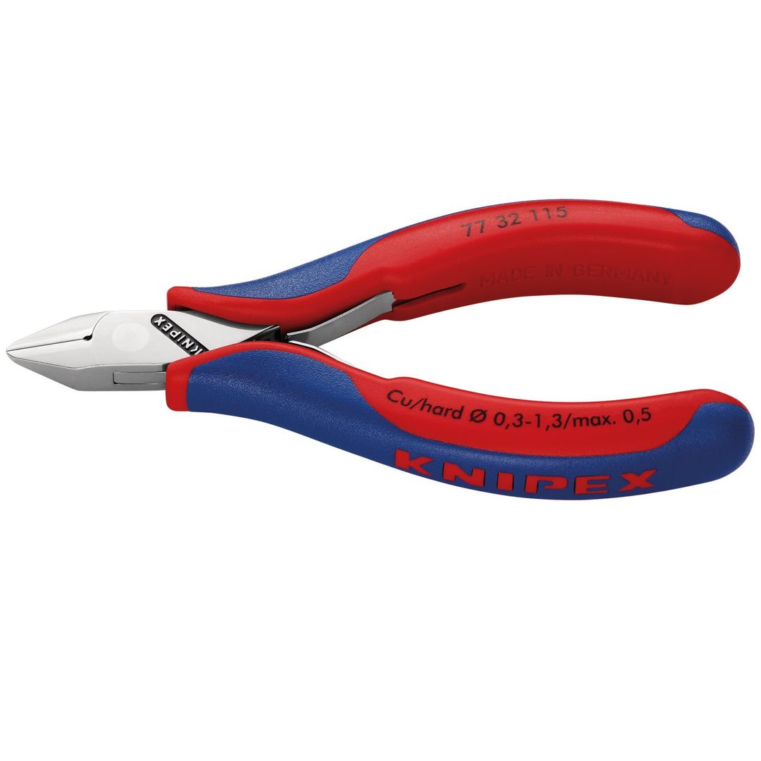 Knipex 27726 77 32 115 Flush Electronics Diagonal Cutters 115Mm each - Image 1