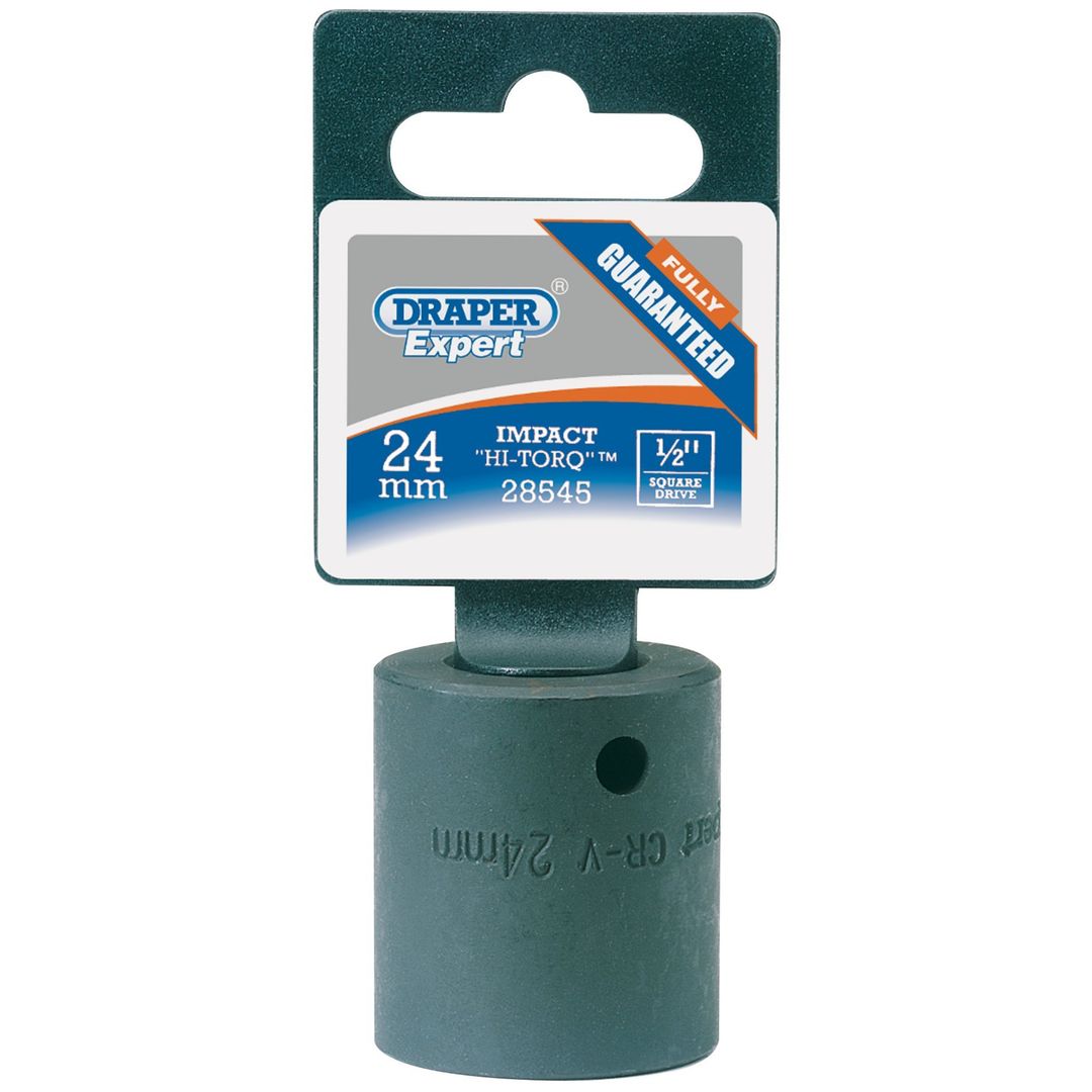 Draper Expert 28545 Impact Socket 1/2in Sq. Dr. 24Mm each - Image 1