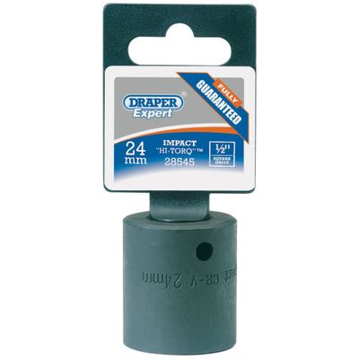 Draper Expert 28545 Impact Socket 1/2in Sq. Dr. 24Mm each