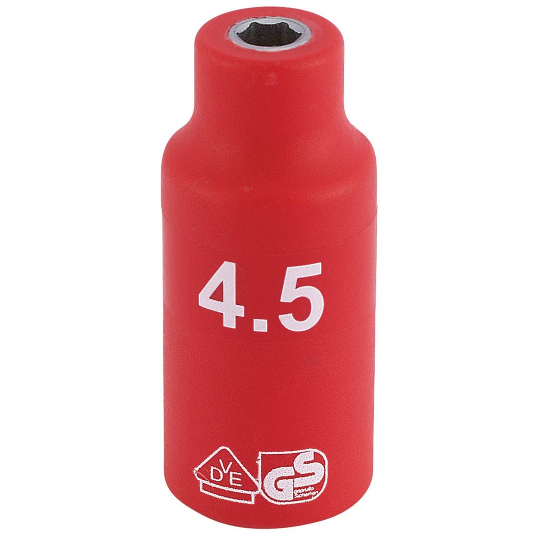 Draper Expert 31156 Fully Insulated Vde Socket 1/4in Sq. Dr. 4.5Mm each - Image 1