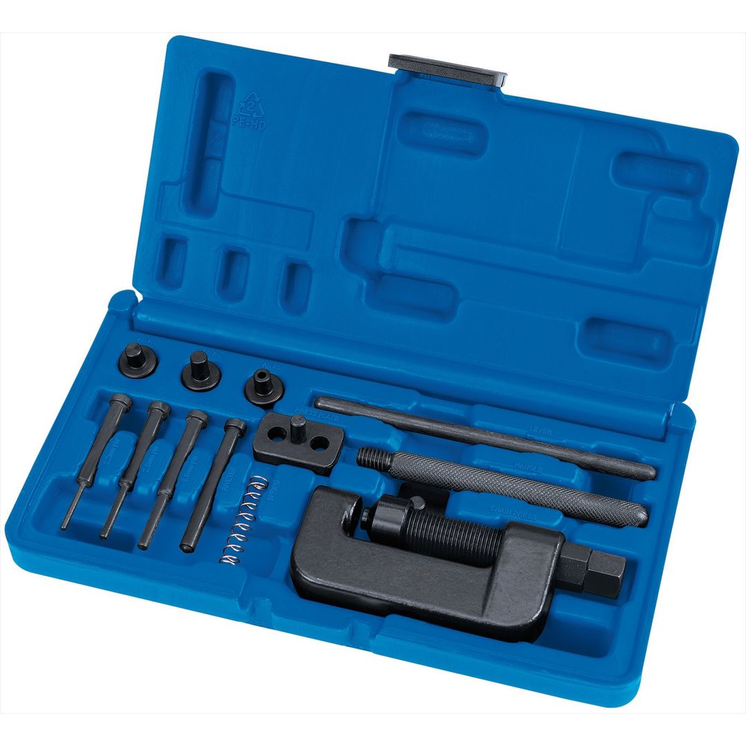 Draper Expert 31318 Motorcycle Chain Splitter And Riveter Kit per kit - Image 1