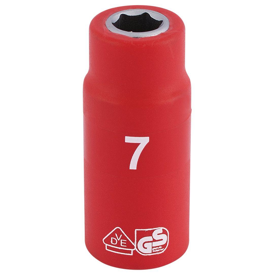 Draper Expert 31325 Fully Insulated Vde Socket 1/4in Sq. Dr. 7Mm each - Image 1