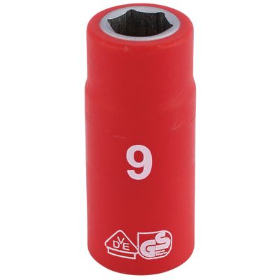 Draper Expert 31469 Fully Insulated Vde Socket 1/4in Sq. Dr. 9Mm each