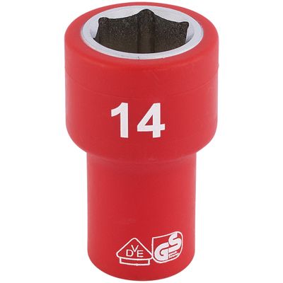 Draper Expert 31492 Fully Insulated Vde Socket 1/4in Sq. Dr. 14Mm each