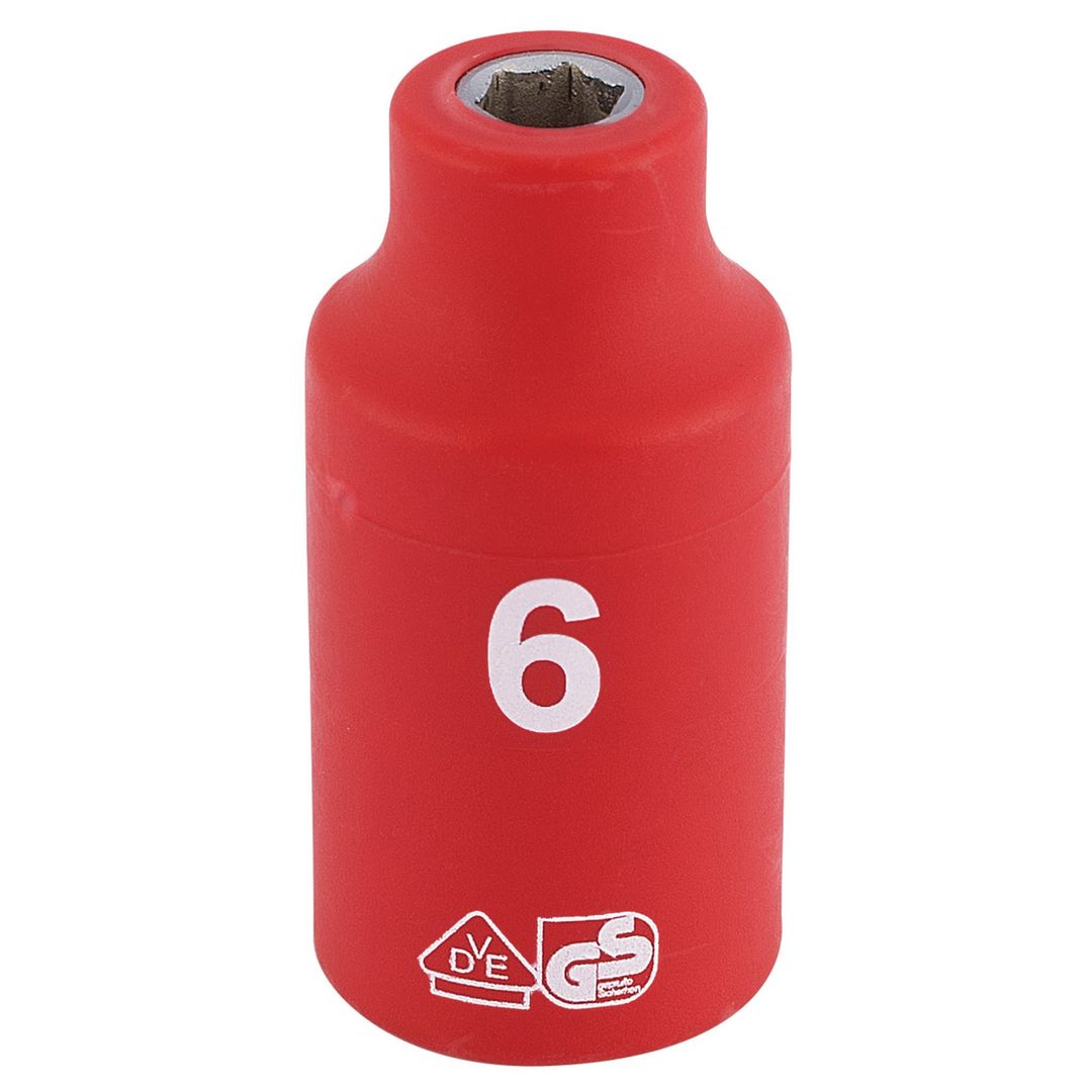 Draper Expert 31494 Fully Insulated Vde Socket 3/8in Sq. Dr. 6Mm each - Image 1