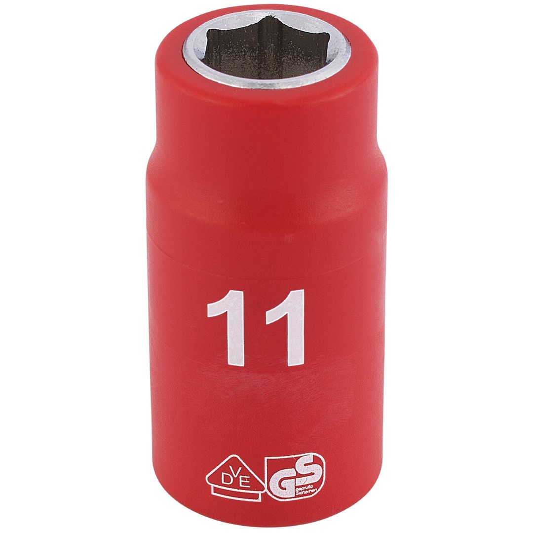 Draper Expert 31571 Fully Insulated Vde Socket 3/8in Sq. Dr. 11Mm each - Image 1