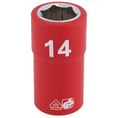 Draper Expert 31697 Fully Insulated Vde Socket 3/8in Sq. Dr. 14Mm each