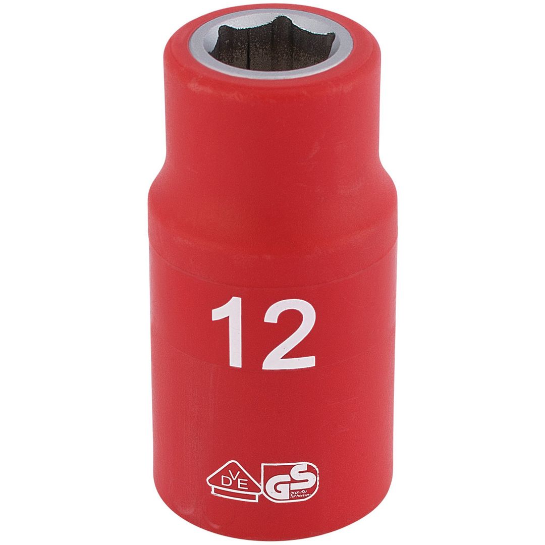 Draper Expert 31785 Fully Insulated Vde Socket 1/2in Sq. Dr. 12Mm each - Image 1